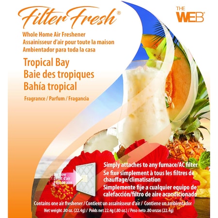 Filter Fresh Web FilterFresh Tropical Bay Scent Air Freshener 0.8 oz Gel WTROPIC
